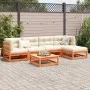 Set de sofás jardín 6 pzas con cojines madera pino marrón cera by vidaXL, Garden sets - Ref: Foro24-3299402, Price: 600,57 €,...