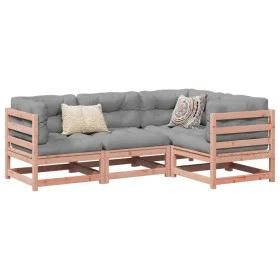 Set de sofás jardín 4 pzas con cojines madera abeto Douglas by vidaXL, Garden sets - Ref: Foro24-3299414, Price: 382,23 €, Di...