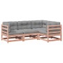 4-teiliges Gartensofa-Set mit Kissen aus Douglasien-Fichtenholz. von vidaXL, Gartensets - Ref: Foro24-3299414, Preis: 397,92 ...