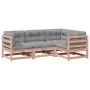 Set de sofás jardín 4 pzas con cojines madera abeto Douglas by vidaXL, Garden sets - Ref: Foro24-3299414, Price: 382,13 €, Di...