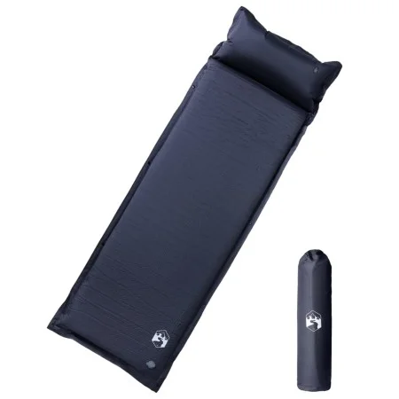 Colchón de camping autoinflable con con almohada 1 persona gris by vidaXL, Sleeping mats - Ref: Foro24-4007123, Price: 41,59 ...