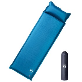 Colchón de camping autoinflable con almohada 1 persona turquesa by vidaXL, Sleeping mats - Ref: Foro24-4007135, Price: 59,88 ...