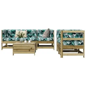 Gartensitzgruppe 6-teilig aus imprägniertem Kiefernholz von vidaXL, Gartensets - Ref: Foro24-3250807, Preis: 385,66 €, Rabatt: %