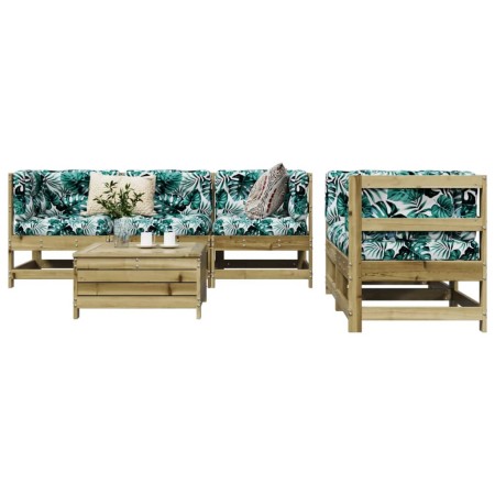 Gartensitzgruppe 6-teilig aus imprägniertem Kiefernholz von vidaXL, Gartensets - Ref: Foro24-3250807, Preis: 391,16 €, Rabatt: %