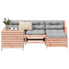 Juego de sofás de jardín 5 pzas madera maciza de abeto Douglas by vidaXL, Garden sets - Ref: Foro24-3250498, Price: 332,19 €,...