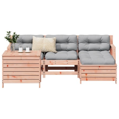 Juego de sofás de jardín 5 pzas madera maciza de abeto Douglas by vidaXL, Garden sets - Ref: Foro24-3250498, Price: 341,70 €,...