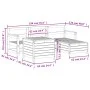 Juego de sofás de jardín 5 pzas madera maciza de abeto Douglas by vidaXL, Garden sets - Ref: Foro24-3250498, Price: 341,62 €,...