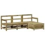 Juego de sofás de jardín 4 pzas madera de pino impregnada by vidaXL, Garden sets - Ref: Foro24-3250795, Price: 247,99 €, Disc...