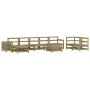 Juego de sofás de jardín 10 pzas madera de pino impregnada by vidaXL, Garden sets - Ref: Foro24-3250671, Price: 629,44 €, Dis...