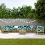 Juego de sofás de jardín 10 pzas madera de pino impregnada by vidaXL, Garden sets - Ref: Foro24-3250671, Price: 629,44 €, Dis...
