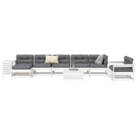 Gartensitzgruppe 10-teilig Massivholz aus weißer Kiefer von vidaXL, Gartensets - Ref: Foro24-3250673, Preis: 683,86 €, Rabatt: %