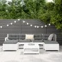 Gartensitzgruppe 7-teilig Massivholz Kiefer Weiß von vidaXL, Gartensets - Ref: Foro24-3250989, Preis: 446,33 €, Rabatt: %