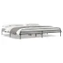 Estructura cama madera ingeniería metal gris Sonoma 180x200 cm de vidaXL, Camas y somieres - Ref: Foro24-845004, Precio: 96,5...