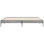 Sonoma gray metal engineered wood bed frame 180x200 cm by vidaXL, Beds and slatted bases - Ref: Foro24-845004, Price: 96,57 €...