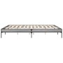 Sonoma-graues Metall-Holzwerkstoff-Bettgestell, 180 x 200 cm von vidaXL, Betten und Lattenroste - Ref: Foro24-845004, Preis: ...