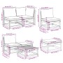 Juego muebles jardín 11 pzas con cojines madera maciza acacia by vidaXL, Modular outdoor sofas - Ref: Foro24-3214297, Price: ...