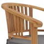 Sillas de jardín con cojines 2 unidades madera maciza de teca de vidaXL, Sillas de jardín - Ref: Foro24-49431, Precio: 366,75...