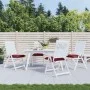Gartenstuhlkissen 4 Stück aus Oxford-Stoff in Rot gefärbt 40x40x7 cm von vidaXL, Kissen für Stühle und Sofas - Ref: Foro24-36...