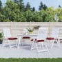 Gartenstuhlkissen 4 Stück aus Oxford-Stoff in Rot gefärbt 40x40x7 cm von vidaXL, Kissen für Stühle und Sofas - Ref: Foro24-36...