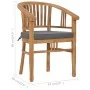 Garden chairs with cushions 2 units solid teak wood by vidaXL, Garden chairs - Ref: Foro24-49431, Price: 355,89 €, Discount: %