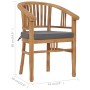 Gartenstühle mit Kissen 2 Einheiten aus massivem Teakholz von vidaXL, Gartenstühle - Ref: Foro24-49431, Preis: 366,75 €, Raba...