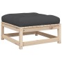 Juego de sofás de jardín 4 pzas con cojines madera maciza pino by vidaXL, Garden sets - Ref: Foro24-3295814, Price: 361,84 €,...