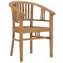 Gartenstuhl 2 Stk. massives Teakholz von vidaXL, Gartenstühle - Ref: Foro24-49429, Preis: 278,95 €, Rabatt: %