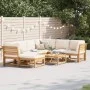 Gartenmöbel-Set 8-teilig mit massiven Akazienholzrahmen und Polstern. von vidaXL, Modulare Sofas für den Außenbereich - Ref: ...