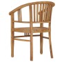 Gartenstuhl 2 Stk. massives Teakholz von vidaXL, Gartenstühle - Ref: Foro24-49429, Preis: 278,95 €, Rabatt: %