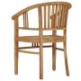 Gartenstuhl 2 Stk. massives Teakholz von vidaXL, Gartenstühle - Ref: Foro24-49429, Preis: 278,18 €, Rabatt: %