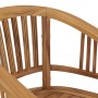 Silla de jardín 2 unidades madera maciza de teca de vidaXL, Sillas de jardín - Ref: Foro24-49429, Precio: 278,83 €