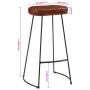 Barhocker Gavin, 2 Stück, dunkelbraun, 44x37,5x78 cm. von vidaXL, Küchenhocker - Ref: Foro24-358921, Preis: 97,63 €, Rabatt: %