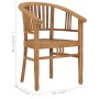 Gartenstuhl 2 Stk. massives Teakholz von vidaXL, Gartenstühle - Ref: Foro24-49429, Preis: 278,95 €, Rabatt: %
