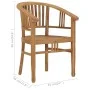 Gartenstuhl 2 Stk. massives Teakholz von vidaXL, Gartenstühle - Ref: Foro24-49429, Preis: 278,18 €, Rabatt: %