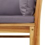 Gartenmöbel-Set 10-teilig mit massiven Akazienholzrahmen und Kissen. von vidaXL, Modulare Sofas für den Außenbereich - Ref: F...