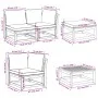 Juego muebles jardín 10 pzas con cojines madera maciza acacia by vidaXL, Modular outdoor sofas - Ref: Foro24-3214319, Price: ...