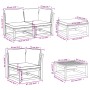 Juego muebles jardín 10 pzas con cojines madera maciza acacia by vidaXL, Modular outdoor sofas - Ref: Foro24-3214319, Price: ...