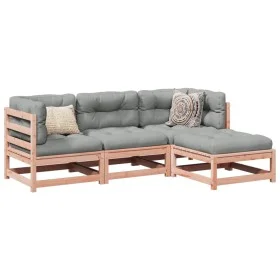4-teiliges Gartensofa-Set mit Kissen aus Douglasien-Fichtenholz. von vidaXL, Gartensets - Ref: Foro24-3295816, Preis: 358,49 ...