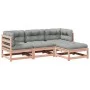 Set de sofás jardín 4 pzas con cojines madera abeto Douglas by vidaXL, Garden sets - Ref: Foro24-3295816, Price: 358,47 €, Di...