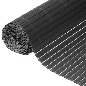 Nature Double-sided garden screening fence PVC anthracite gray 1x3 m by Nature, fence panels - Ref: Foro24-428521, Price: 49,...