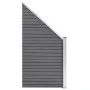 Graues WPC-Zaunelement 95x(105-180) cm von vidaXL, Zaunpaneele - Ref: Foro24-49071, Preis: 133,83 €, Rabatt: %