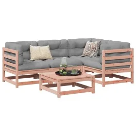 Juego de sofás de jardín 5 pzas madera maciza de abeto Douglas by vidaXL, Garden sets - Ref: Foro24-3299421, Price: 266,97 €,...