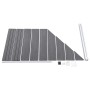 Panel de valla WPC gris 95x(105-180) cm de vidaXL, Paneles de vallas - Ref: Foro24-49071, Precio: 121,83 €, Descuento: %