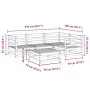 Gartensitzgruppe 5-teilig Massivholz aus Douglasie von vidaXL, Gartensets - Ref: Foro24-3299421, Preis: 266,77 €, Rabatt: %