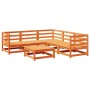 Gartensitzgruppe 6-teilig Massivholz Kiefer braun gewachst von vidaXL, Gartensets - Ref: Foro24-3299442, Preis: 387,27 €, Rab...
