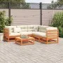 Juego de sofás de jardín 6 pzas madera maciza pino marrón cera de vidaXL, Conjuntos de jardín - Ref: Foro24-3299442, Precio: ...