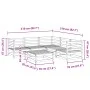 Gartensitzgruppe 6-teilig Massivholz Kiefer braun gewachst von vidaXL, Gartensets - Ref: Foro24-3299442, Preis: 381,69 €, Rab...