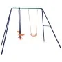 Swing set with 3 steel seats by vidaXL, Swings and play structures - Ref: Foro24-92319, Price: 132,92 €, Discount: %