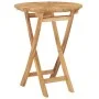 Folding garden table solid teak wood Ø 60 cm by vidaXL, Garden tables - Ref: Foro24-49437, Price: 122,80 €, Discount: %