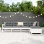 Gartensitzgruppe 5-teilig Massivholz Kiefer Weiß von vidaXL, Gartensets - Ref: Foro24-3250845, Preis: 344,50 €, Rabatt: %